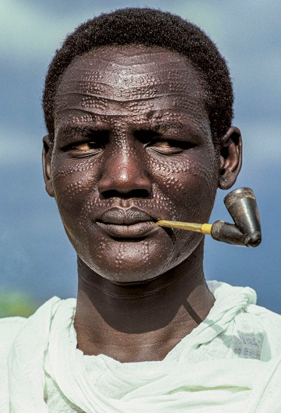 Nuer Man with Pipe , Sudan