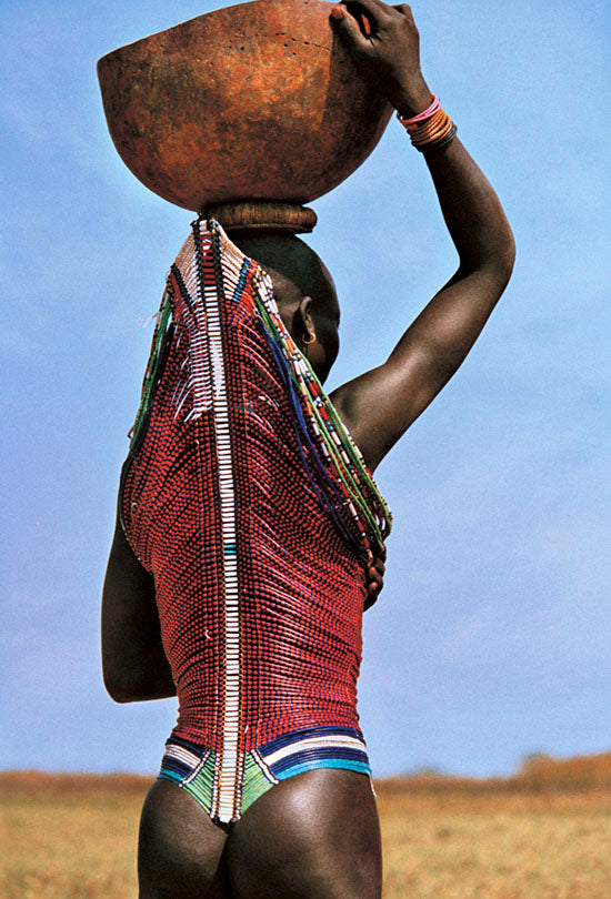 Dinka Woman with Beaded Corset, South Sudan