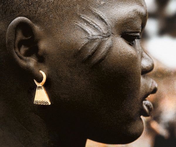 Dinka Woman with Cow Horn Scarification, South Sudan Tribal Gallery