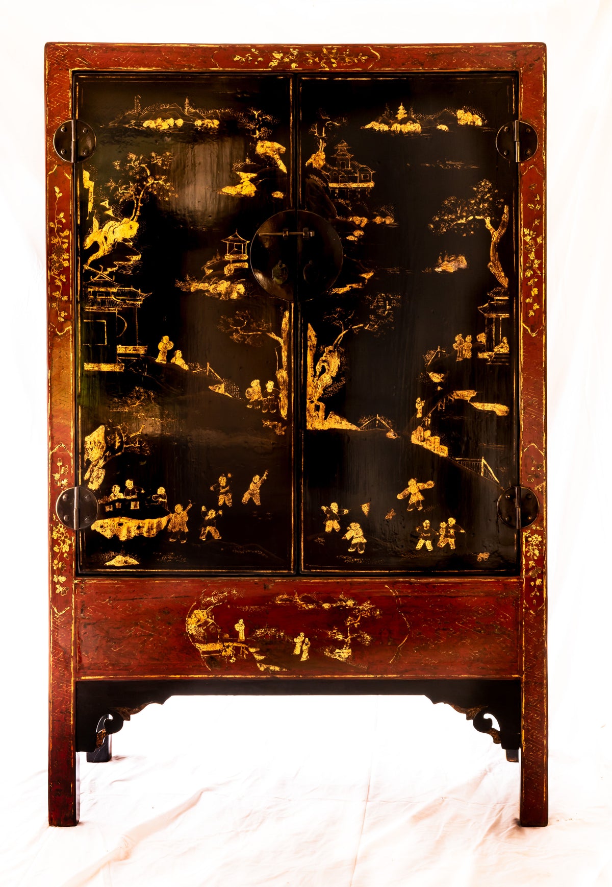 18th century hand-painted wardrobe
